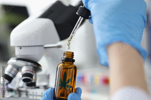 Lab is testing marijuana oil. Hemp oil - useful and dangerous properties