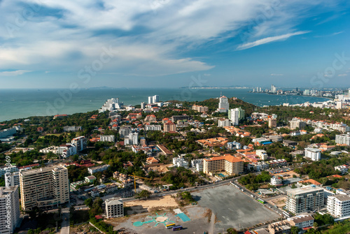 Aerial view of Pattaya beach © oleg_ru