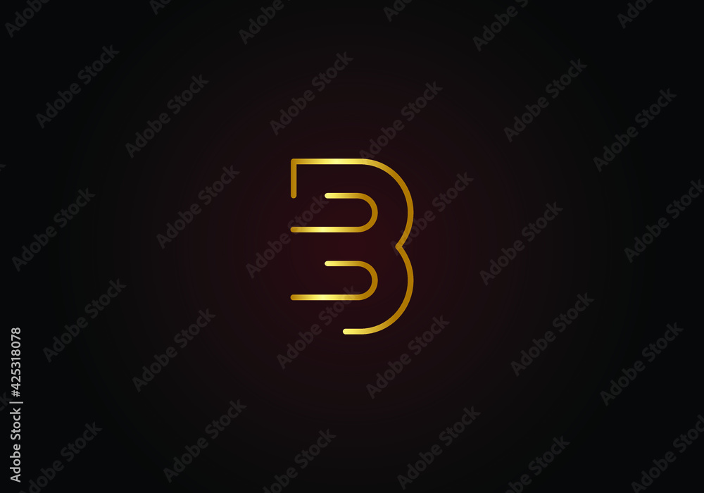 Initial Gold letters bb linked monogram logo vector. Business logo monogram with two overlap letters inside circle isolated on black background Initial Gold letters bb linked monogram logo vector. Business logo monogram with two overlap letters inside circle isolated on black background