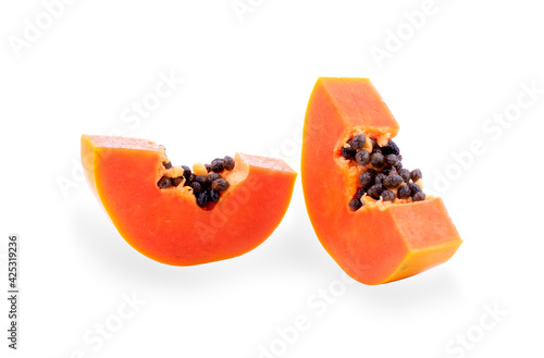 Papaya isolated on a white background