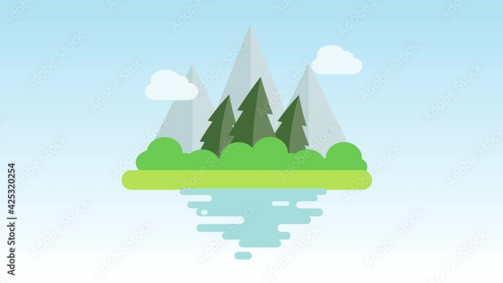 landscape with trees and mountains landscape with trees and mountains