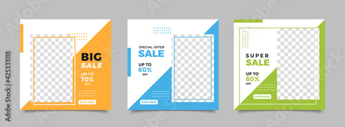 Fashion sale social media post template