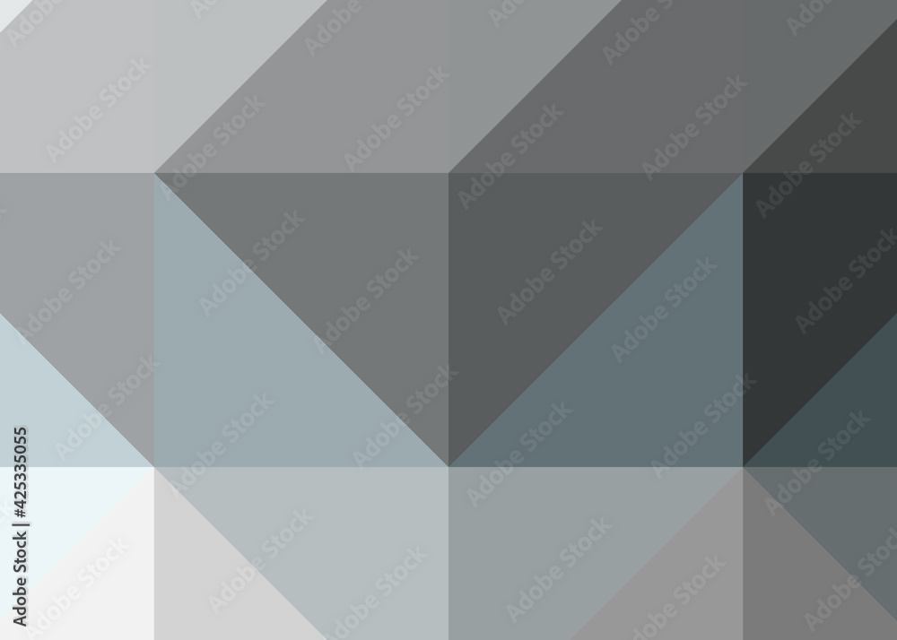 Fototapeta premium Abstract color Low-Polygones Generative Art background illustration