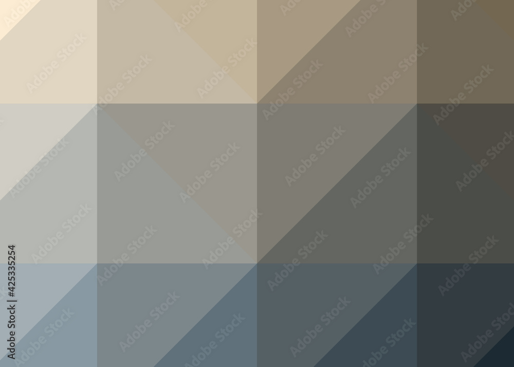 Fototapeta premium Abstract color Low-Polygones Generative Art background illustration