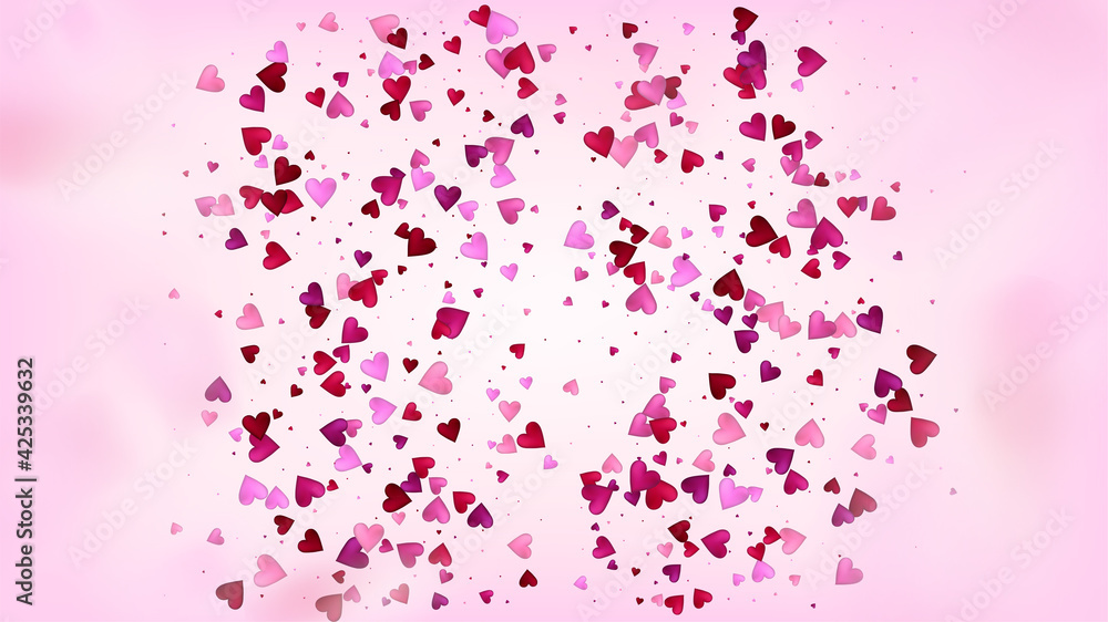 Red, Pink Hearts Vector Confetti. Valentines Day Wedding Pattern. Beautiful Pink Scatter Valentines Day Decoration with Falling Down Hearts Confetti. Luxury Gift, Birthday Card, Poster Background Red, Pink Hearts Vector Confetti. Valentines Day Wedding Pattern. Beautiful Pink Scatter Valentines Day Decoration with Falling Down Hearts Confetti. Luxury Gift, Birthday Card, Poster Background