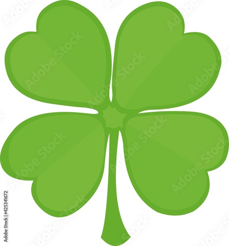 Vector illustration of a four leaf clover