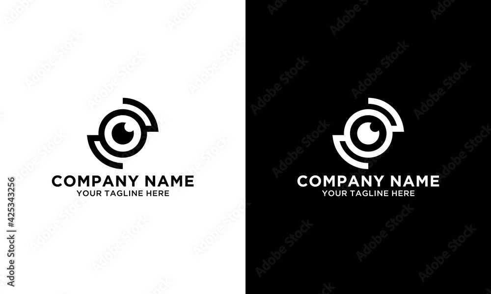 Digital vision creative symbol concept. Eye iris scan, vr system abstract business logo. Digital vision creative symbol concept. Eye iris scan, vr system abstract business logo.