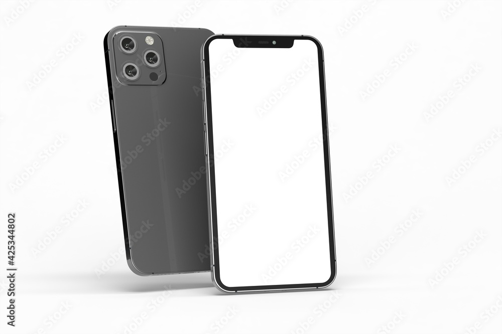 phone 3d illustration mockup smartphone isolated phone 3d illustration mockup smartphone isolated