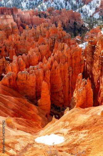Beautiful red rock hoodoos in Bryce Canton Utah