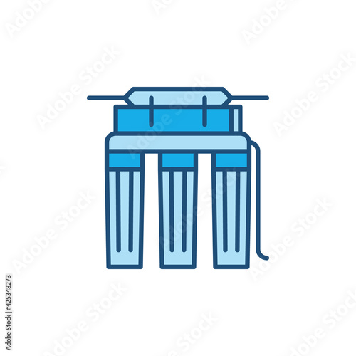 Reverse Osmosis Filter for Water vector colored icon