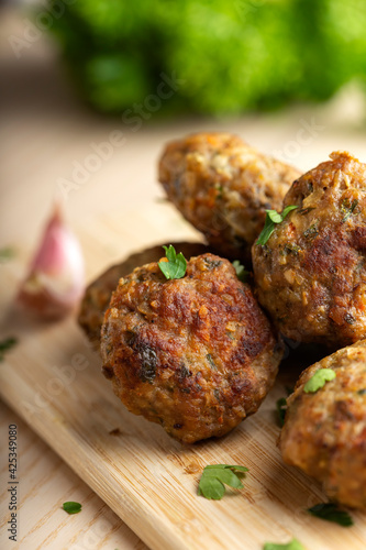 Chiftele - Romanina traditional meatballs photo