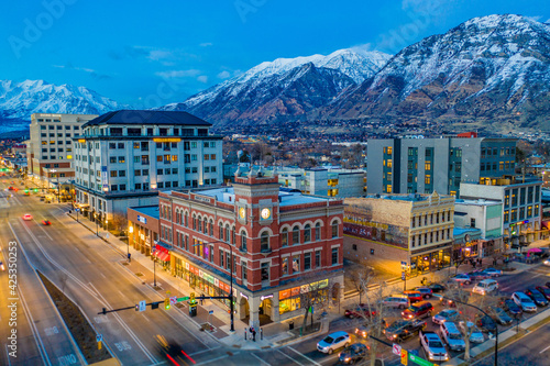 Downtown Provo Utah Winter 2 photo