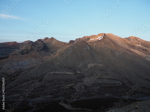 Beauty Creek view at col south of Tangle Peak at Jasper National Park Alberta Canada   OLYMPUS DIGITAL CAMERA