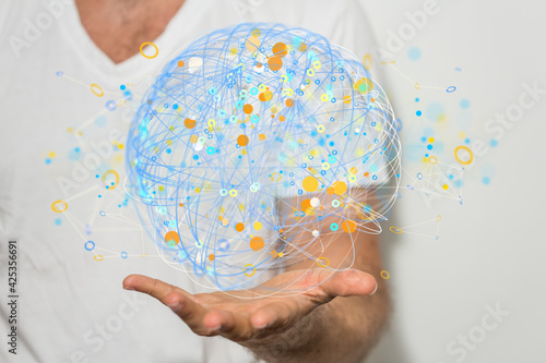 Fototapeta Naklejka Na Ścianę i Meble -   people network structure HR - Human resources management and recruitment