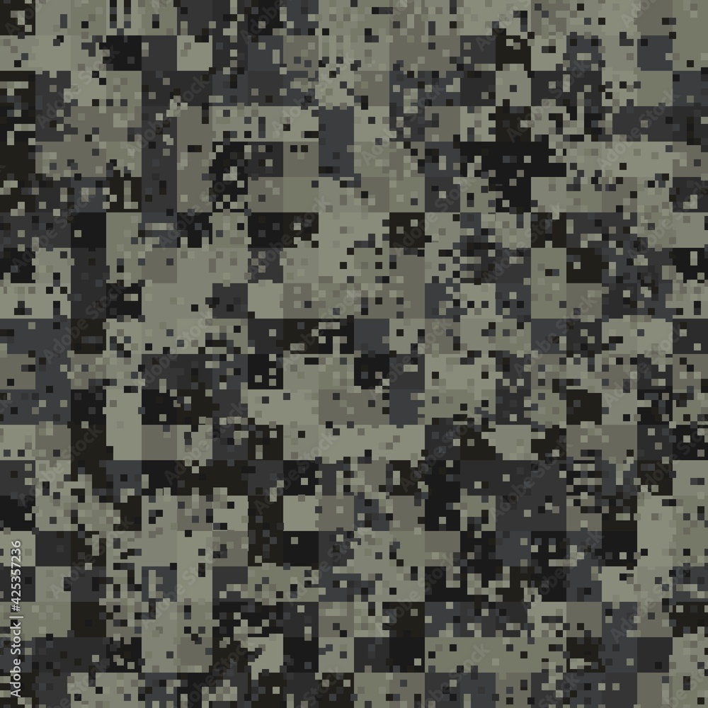 Fototapeta premium Texture military camouflage seamless pattern. Abstract army vector illustration