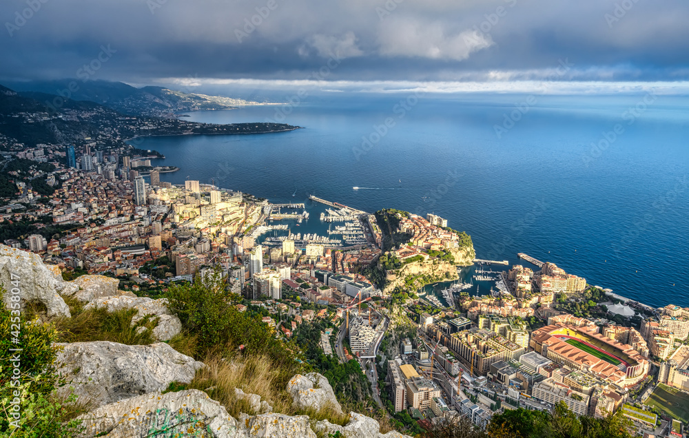 View of the country of Monaco
