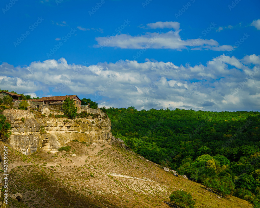 old castle in the mountains