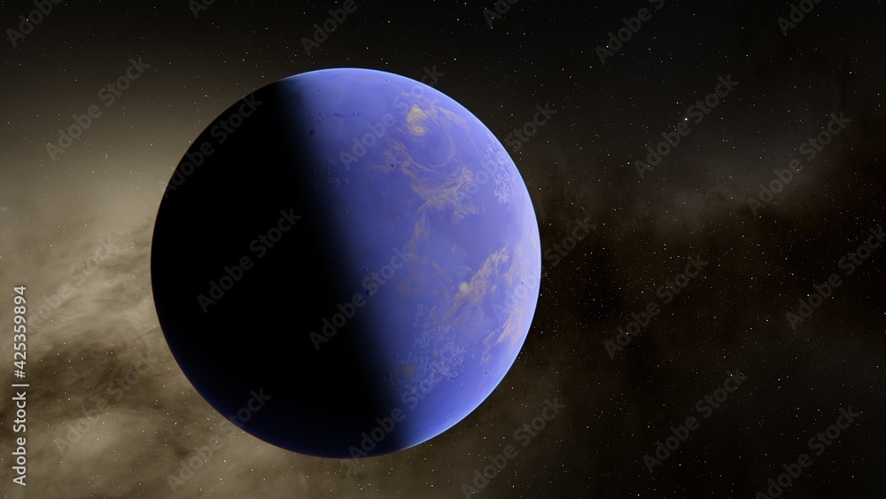 Obraz premium Beauty of deep space. Billions of galaxy in the universe 3D illustration