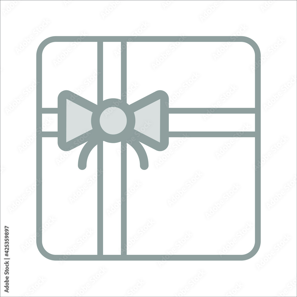 gift icon, modern style Christmas and New Year line icon, Isolated winter holiday symbols gift icon, modern style Christmas and New Year line icon, Isolated winter holiday symbols