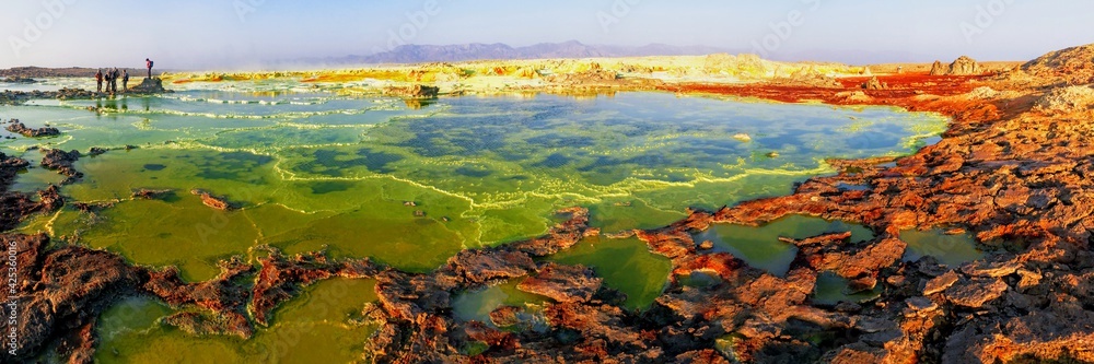Site volcanique de Dallol au nord de l'Ethiopie