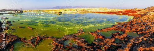 Obraz na płótnie Site volcanique de Dallol au nord de l'Ethiopie w salonie