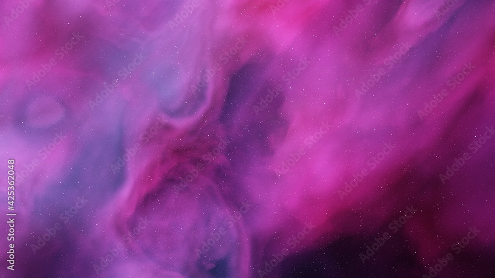 Space background with realistic nebula and shining stars 3d render Space background with realistic nebula and shining stars 3d render