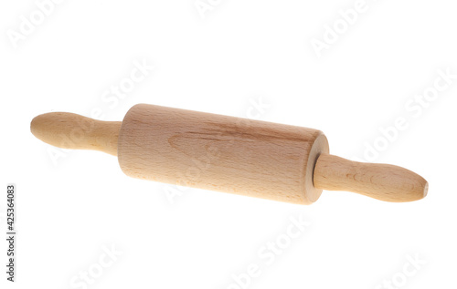 rolling pin on white background. High quality photo