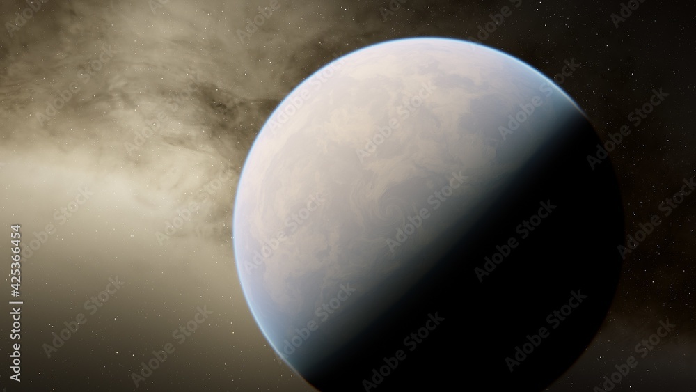 Planets and galaxy, science fiction wallpaper, beauty of deep space 3d render Planets and galaxy, science fiction wallpaper, beauty of deep space 3d render