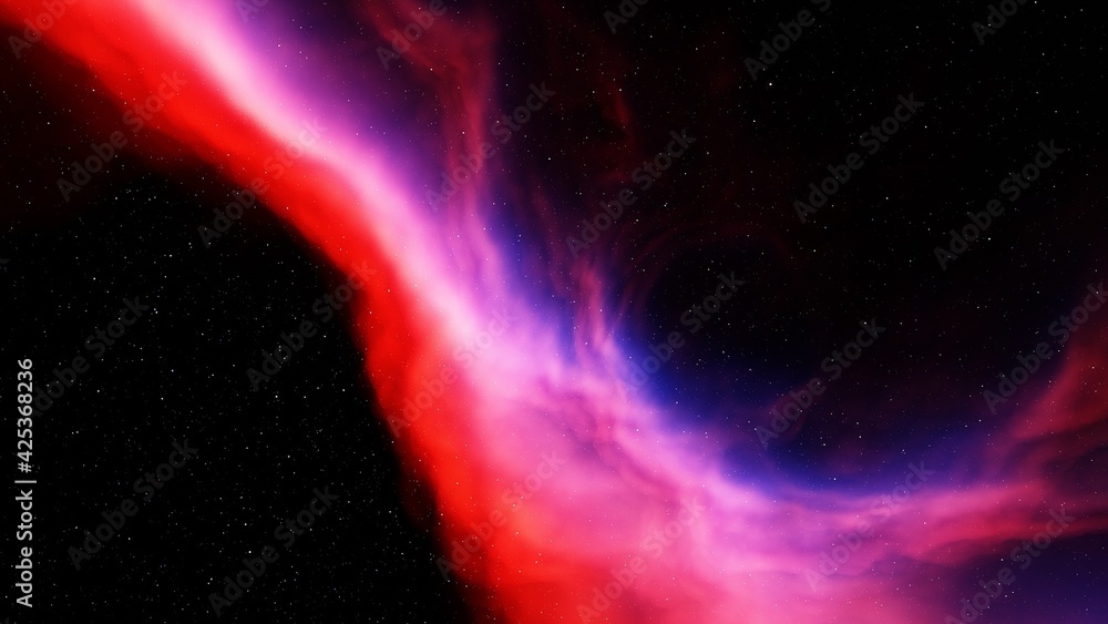 Space background with nebula and stars, nebula in deep space 3d render Space background with nebula and stars, nebula in deep space 3d render