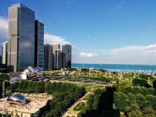Overview of Millennium Park, Chicago IL - July 2015