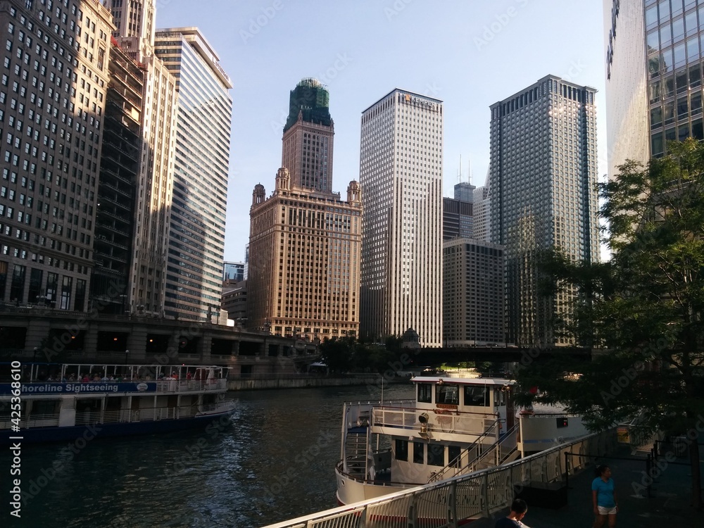 Overview of Downtown Chicago, IL - July 2015