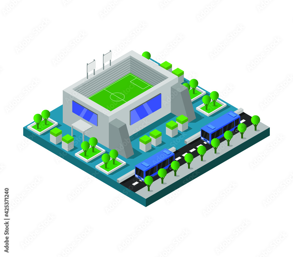 Isometric stadium Isometric stadium