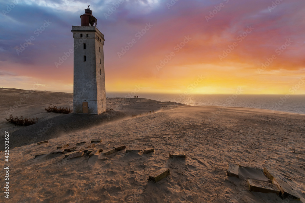 Rubjerg Knude is a lighthouse a few miles south of Lonstrup near Hjorring, Denmark. 