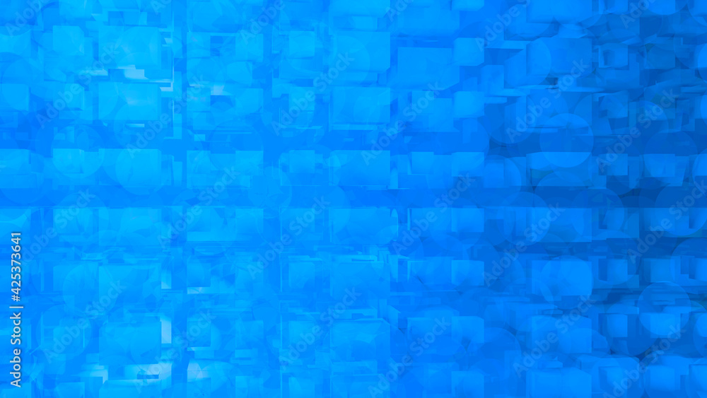 Blue-colored cubes and balls in 3d render.Use for backgrounds and textures. Blue-colored cubes and balls in 3d render.Use for backgrounds and textures.