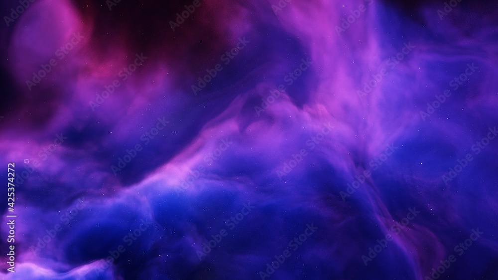 Space background with nebula and stars, nebula in deep space 3d render Space background with nebula and stars, nebula in deep space 3d render
