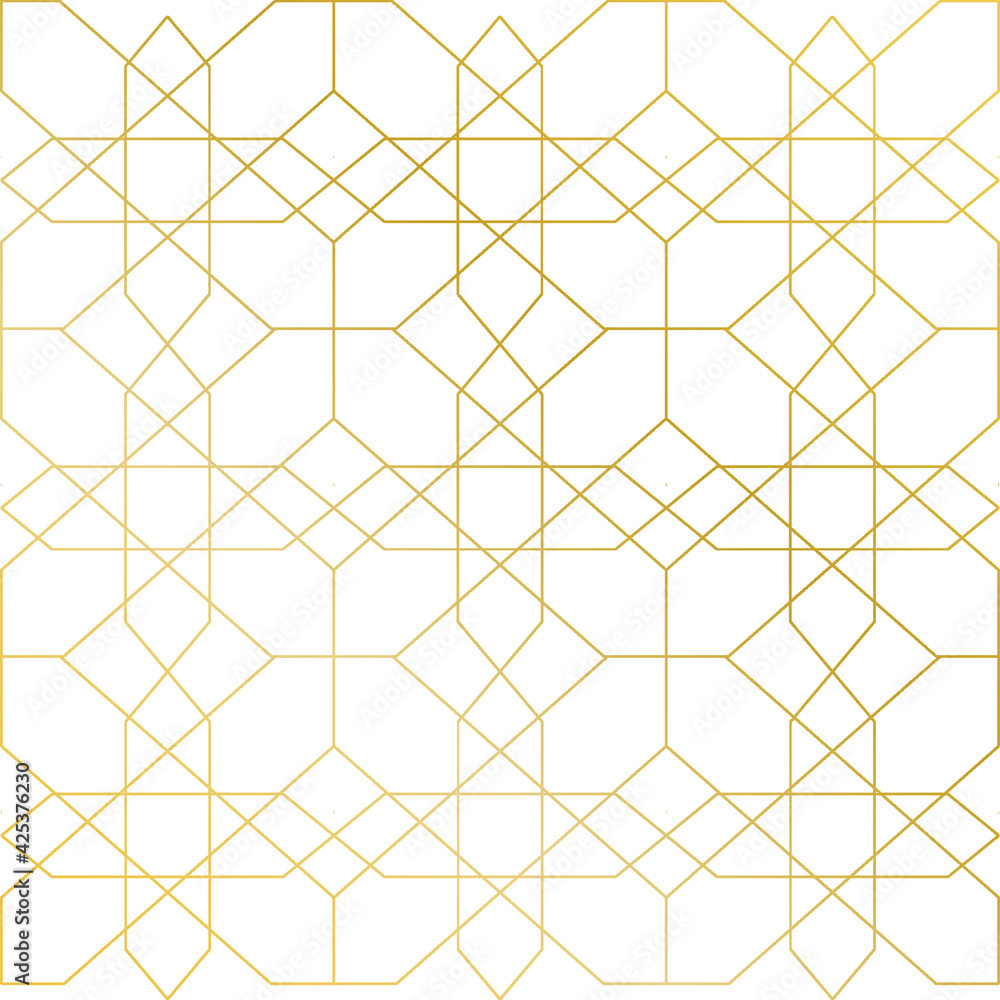 Fototapeta premium Background Golden Pattern Vector Design