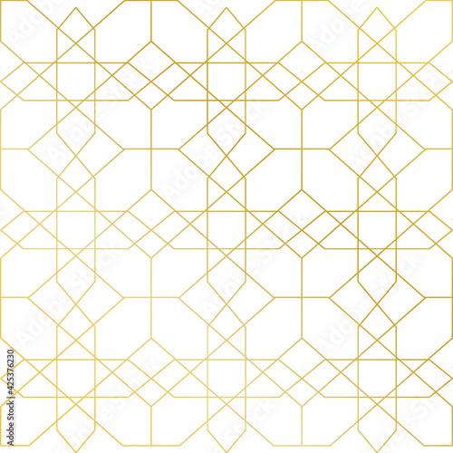 Background Golden Pattern Vector Design