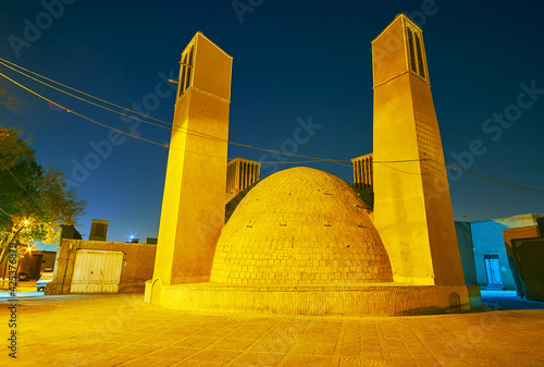 Beautiful Ab Anbar in old Yazd, Iran photo