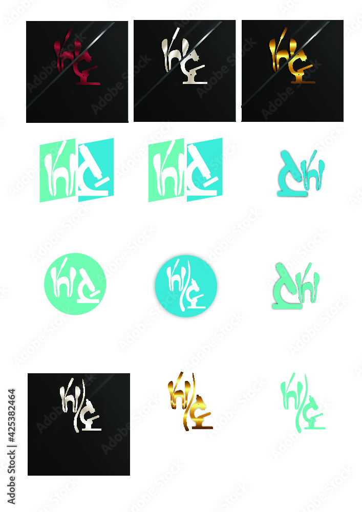 Vetores dentista, laboratorial