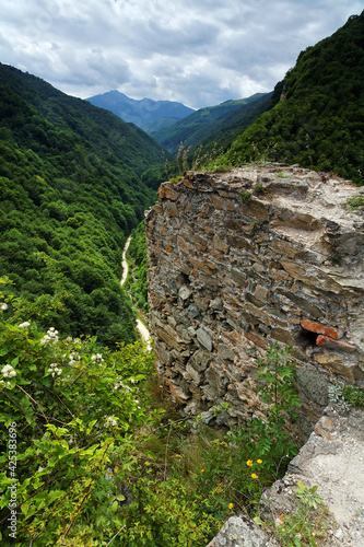 Принти на полотні Colti Fortress in Retezat Mountains, Romania