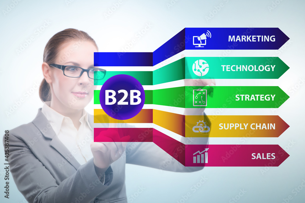 Business to business concept with business people Business to business concept with business people