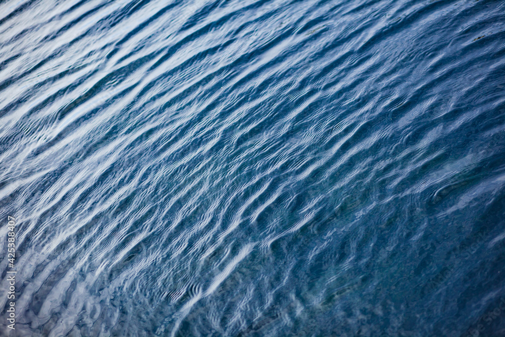 water ripples on the river, lake, sea and ocean
