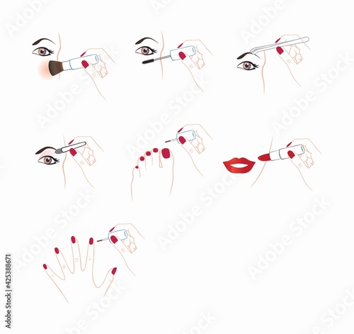drawings cosmetics
