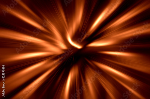 Φωτογραφία abstract orange line background with inward motion simulation
