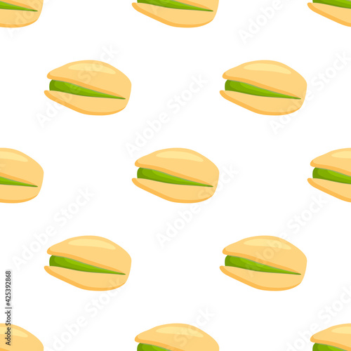 Illustration on theme big pattern identical types pistachio