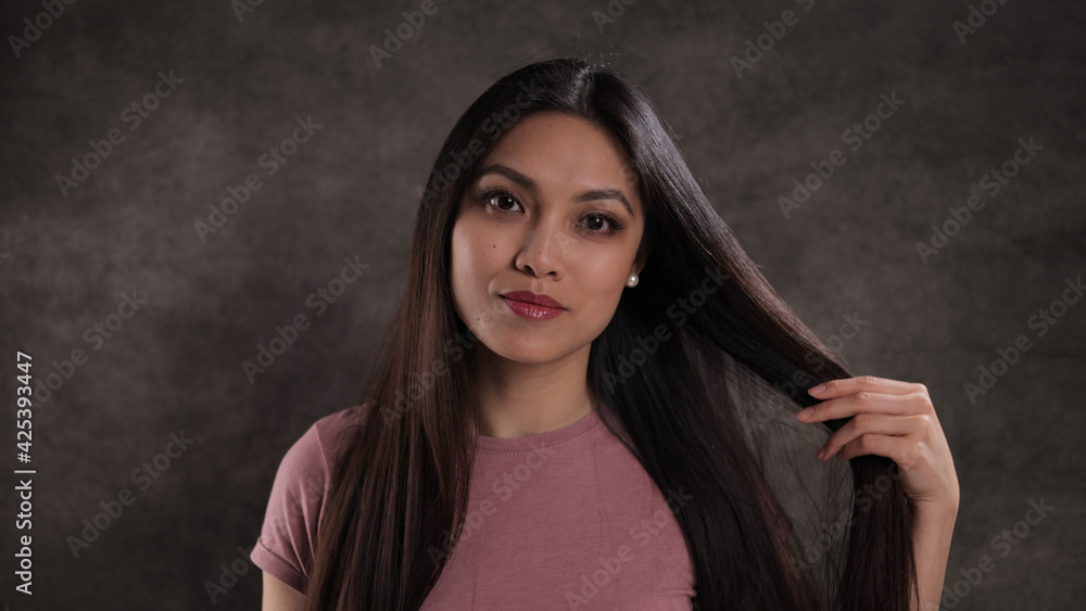 Portrait of a pretty Asian woman - studio photography Portrait of a pretty Asian woman - studio photography
