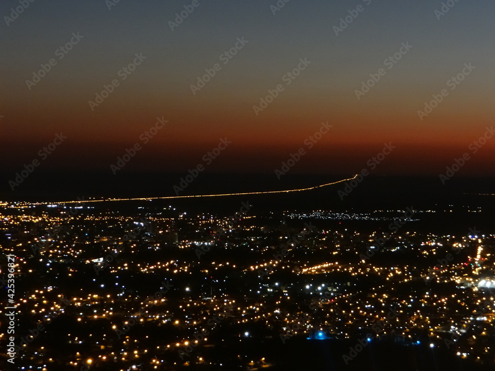 Naklejka premium city night