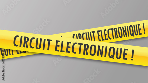Logo circuit électronique.