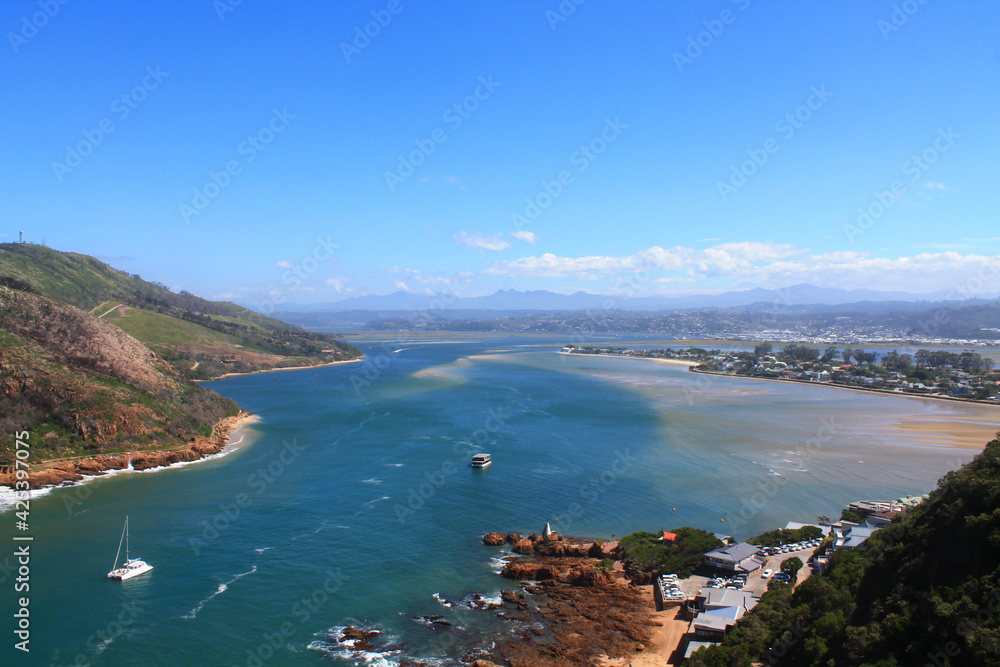 Overview of the lagoon of Knysna, South Africa