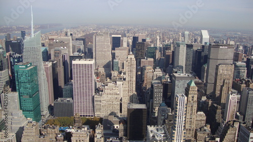 Aerial view of New York city